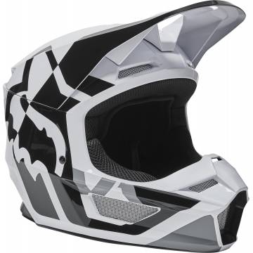 FOX V1 Kinder Motocross Helm Lux | schwarz weiß | 28356-018 Größe M