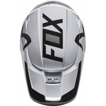 FOX V1 Kinder Motocross Helm Lux | schwarz weiß | 28356-018 Größe L