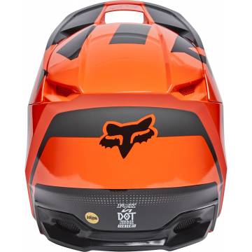 FOX V1 Kinder Motocross Helm Dier | orange schwarz | 28360-824 Größe L