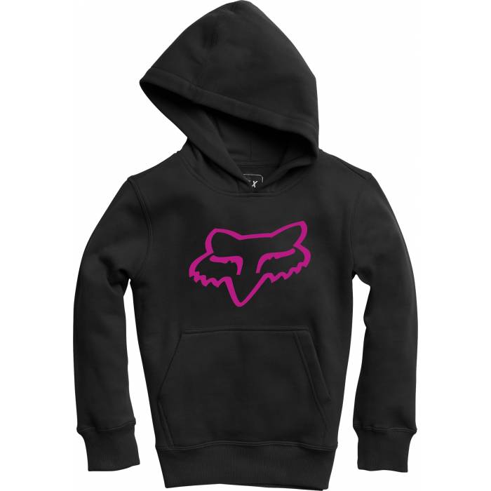 FOX Kinder Hoodie Legacy | schwarz pink | 15593-285 Pullover Fleece Youth