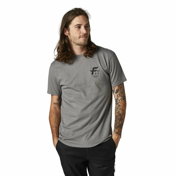 FOX Premium T-Shirt Big F | grau | 28326-185 Premium SS Tee