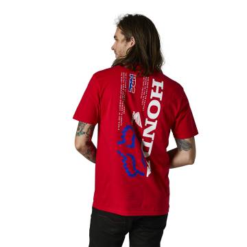 FOX Premium T-Shirt Honda | rot | 28325-122 Flame Red