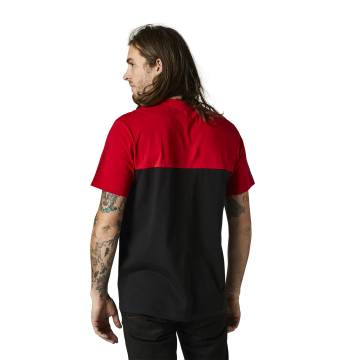 FOX Crew T-Shirt Skew | schwarz rot | 28336-122 Flame Red