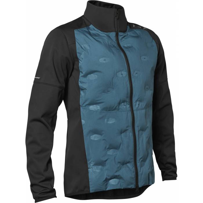 FOX MTB Winterjacke Ranger Windbloc Fire | schwarz blau | 28484-098