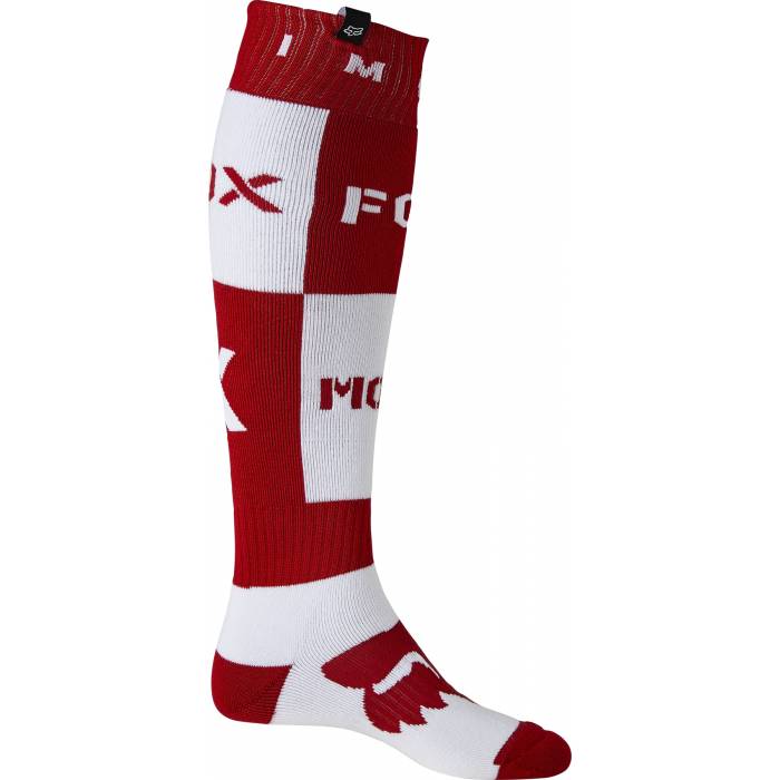 FOX Kniesocken Nobyl | rot weiß | 28162-122 Flame Red