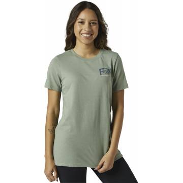 FOX Damen T-Shirt Pushin Dirt | grün | 28251-221 Womens SS Tee