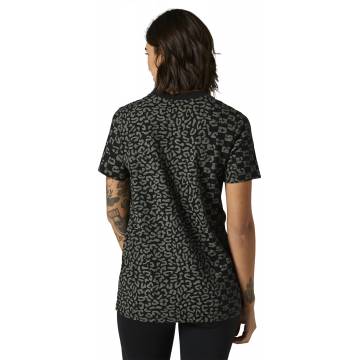 FOX Damen T-Shirt Cheetah Check | schwarz grau | 28231-001 Black