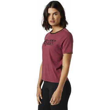 FOX Damen T-Shirt Kickstart | bordeaux | 26658-298 Größe S