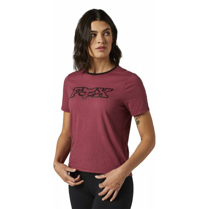 FOX Damen T-Shirt Kickstart | bordeaux | 26658-298 Womens SS Tee