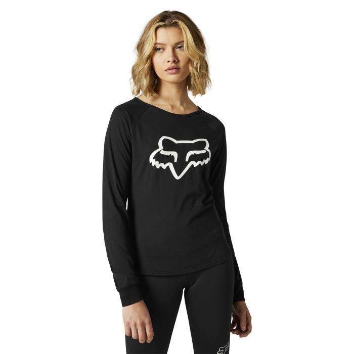 FOX Damen Langarmshirt Boundary | schwarz | 25746-001 Womens LS Tee