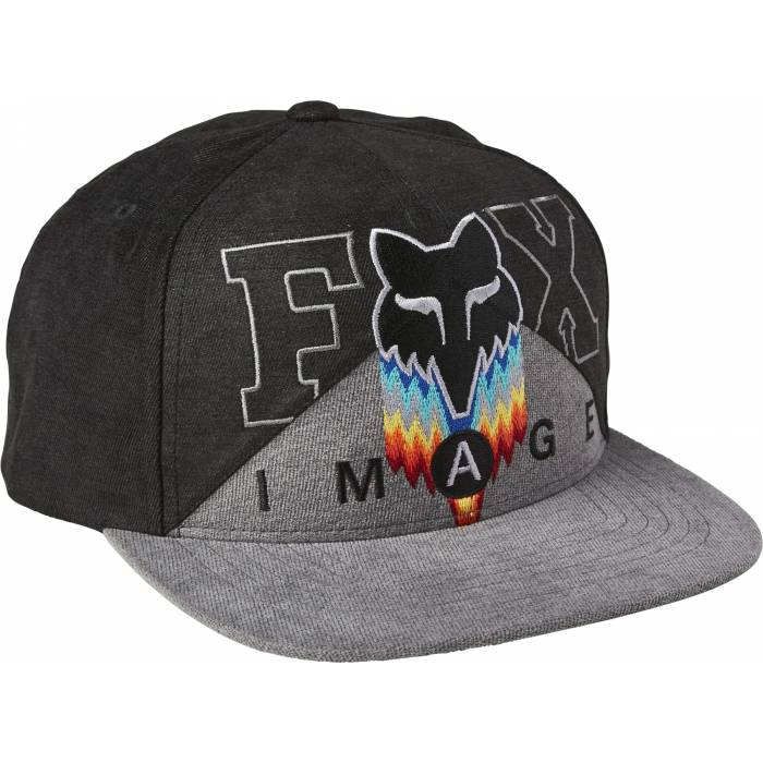 FOX Kappe Relm| Snapback | schwarz grau | 28340-001 Men Hat
