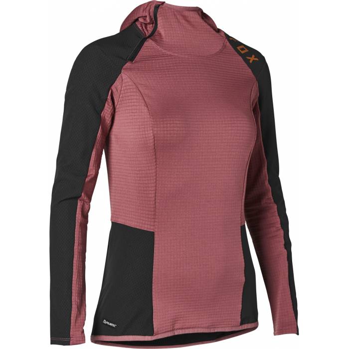 FOX Damen MTB Thermo Hoodie Defend | rose schwarz | 28500-345 Womens