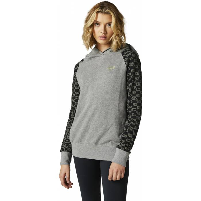 FOX Damen Hoodie Society | grau | 28211-185 Heather Graphite