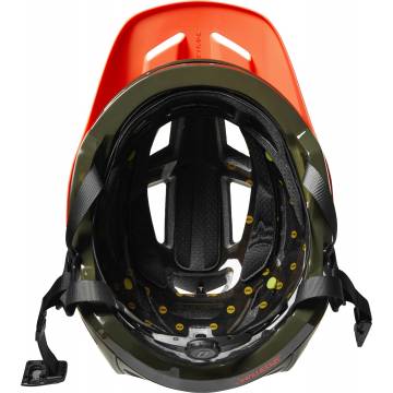 FOX Speedframe Pro MTB Helm Fade | olivgrün rot | 29463-099 Größe M