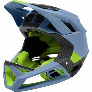 FOX Proframe MTB Helm Blocked | blau | 29398-157 Fullface Helm