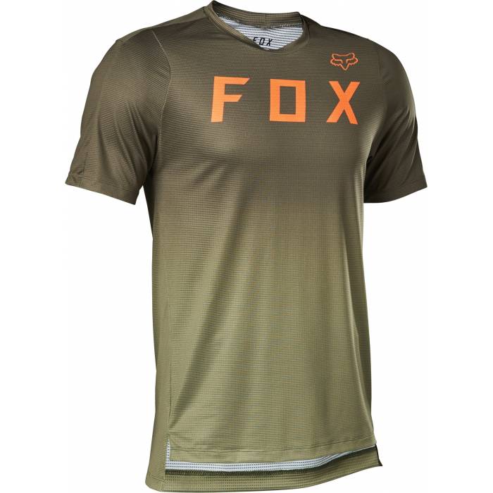 FOX MTB Jersey Flexair | kurzarm | olivgrün | 29559-374 Bark