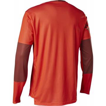 FOX MTB Jersey Defend Moth | langarm | neon orange | 28860-110 Größe M