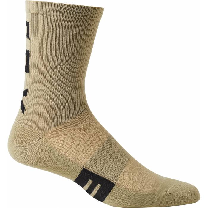 FOX MTB Socken Flexair Merino | 6" lang | olivgrün | 28927-374 Bark