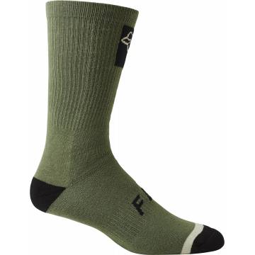 FOX MTB Socken Defend Crew | 8" | olivgrün | 28924-374 Bark