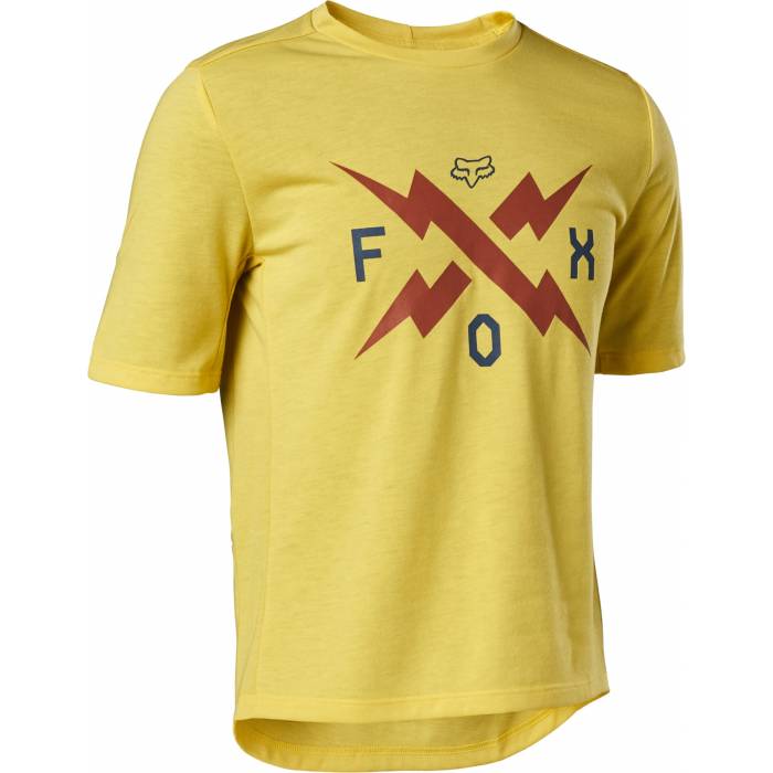 FOX Kinder MTB Jersey Ranger DR | kurzarm | gelb | 29290-471 Pear Yellow