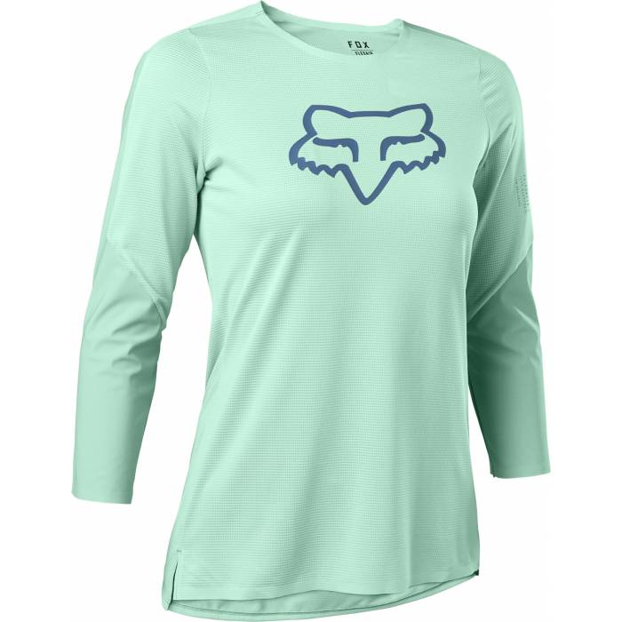 FOX Damen MTB Jersey Flexair | 3/4 arm | mintgrün | 29349-167 Jade FOX Damen MTB Jersey Flexair | 3/4 arm | mintgrün | 29349-167 Jade