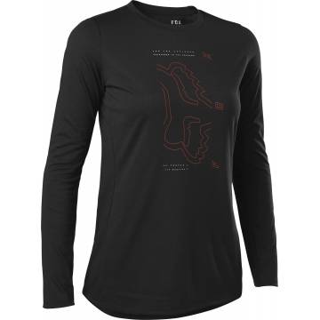 FOX Damen MTB Jersey Ranger DR | langarm | schwarz | 28970-001 Black