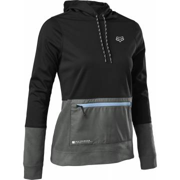FOX Damen MTB Windbloc Hoodie Ranger | schwarz | 29307-001 Black