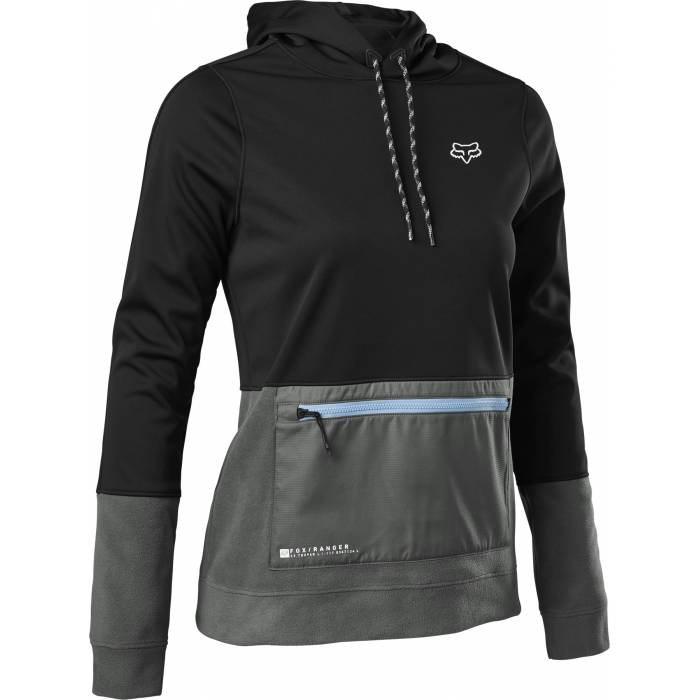 FOX Damen MTB Windbloc Hoodie Ranger | schwarz | 29307-001 Black