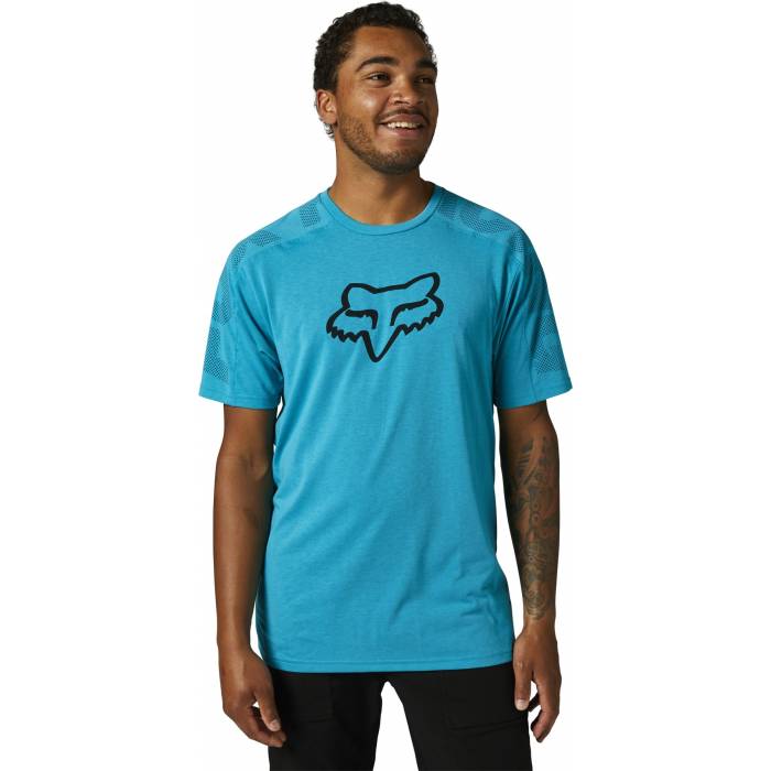 FOX Tech T-Shirt Dvide | blau | 29043-332
