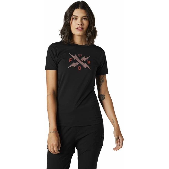 FOX Damen Tech T-Shirt Calibrated | schwarz | 29143-001
