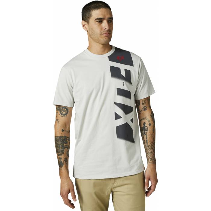 FOX T-Shirt Premium Pinnacle | hellgrau | 29046-097 SS Tee