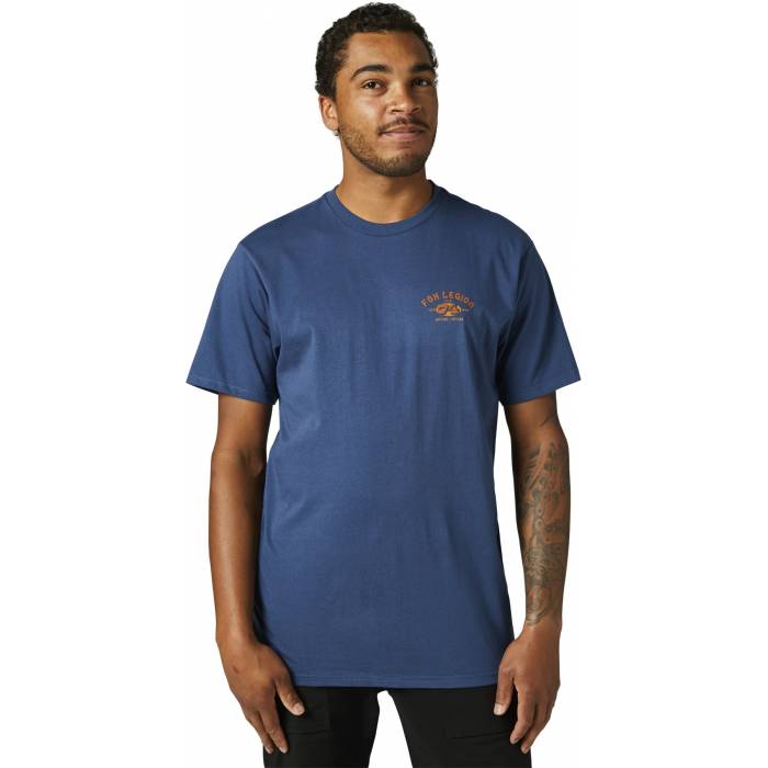 FOX T-Shirt At Bay Premium | dunkelblau | 29066-203 SS Tee