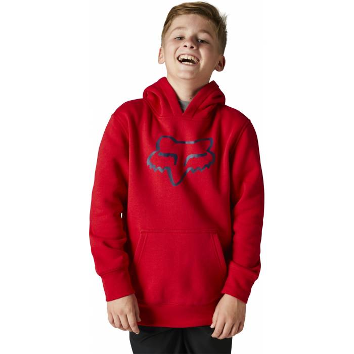 FOX Kinder Hoodie Legacy | rot | 15593-122 Youth