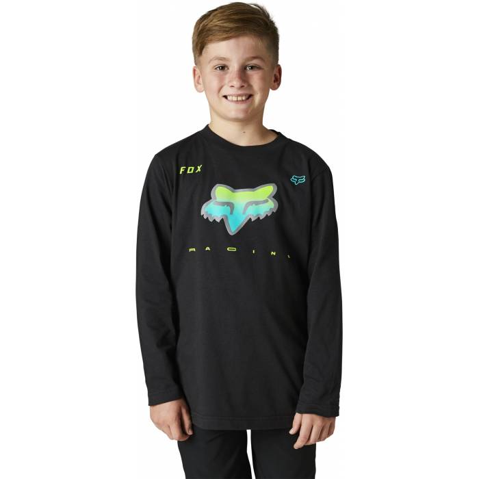 FOX Kinder Langarmshirt Rkane | schwarz | 29188-001 Youth