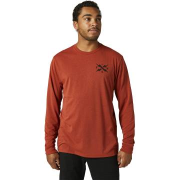 FOX Langarmshirt Calibrated Tech | dunkelrot | 29059-348 LS Tee