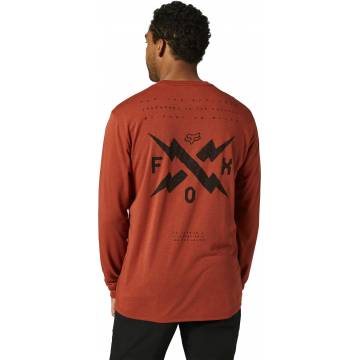 FOX Langarmshirt Calibrated Tech | dunkelrot | 29059-348 Red Clay