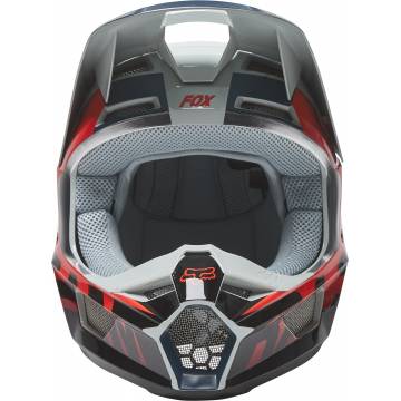 FOX V1 Motocross Helm Trice | grau orange | 26779-230 Größe S