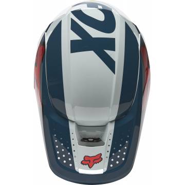 FOX V1 Motocross Helm Trice | grau orange | 26779-230 Größe L