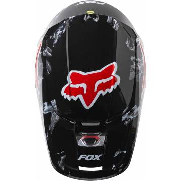 FOX V1 Motocross Helm Karrera | schwarz rot | 28810-001 Größe M