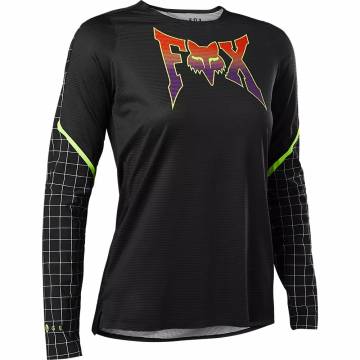 FOX Damen MTB Jersey Flexair Celz LE | langarm | schwarz | 29436-001 Black Womens