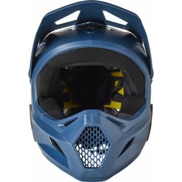 FOX MTB Downhill Helm Rampage | blau | 27509-203 Ansicht Vorderseite