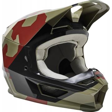 FOX V1 Motocross Helm Bnkr | camo grün | 28808-031 Green Camo