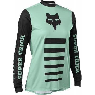 FOX Damen MTB Jersey Supr Trik LE Defend | langarm | mintgrün | 29432-167 Jade