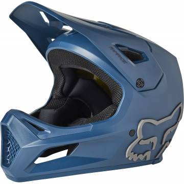 FOX Kinder MTB Fullface Helm Rampage | dunkelblau | 27618-203