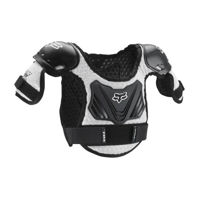 FOX Kinder Brustpanzer Pewee Titan Roost | grau schwarz | 06053-464 Kids