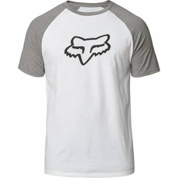 FOX T-Shirt Blocked Premium | weiß grau | 29093-001 White Grey