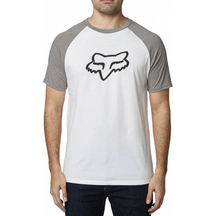 FOX T-Shirt Blocked Premium | weiß grau | 29093-001