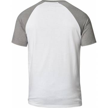 FOX T-Shirt Blocked Premium | weiß grau | 29093-001 Größe S