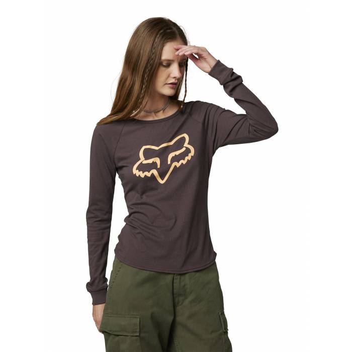 FOX Damen Langarmshirt Boundary | dunkelviolett | 25746-053 Womens