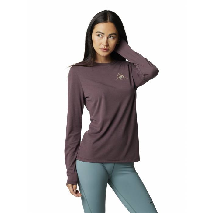 FOX Damen Langarmshirt Finisher Tech | dunkelviolett | 30021-053 Womens